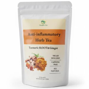 ANTI-INFLAMMATORY  TUMERIC ROOT AND GINGER HERB TEA