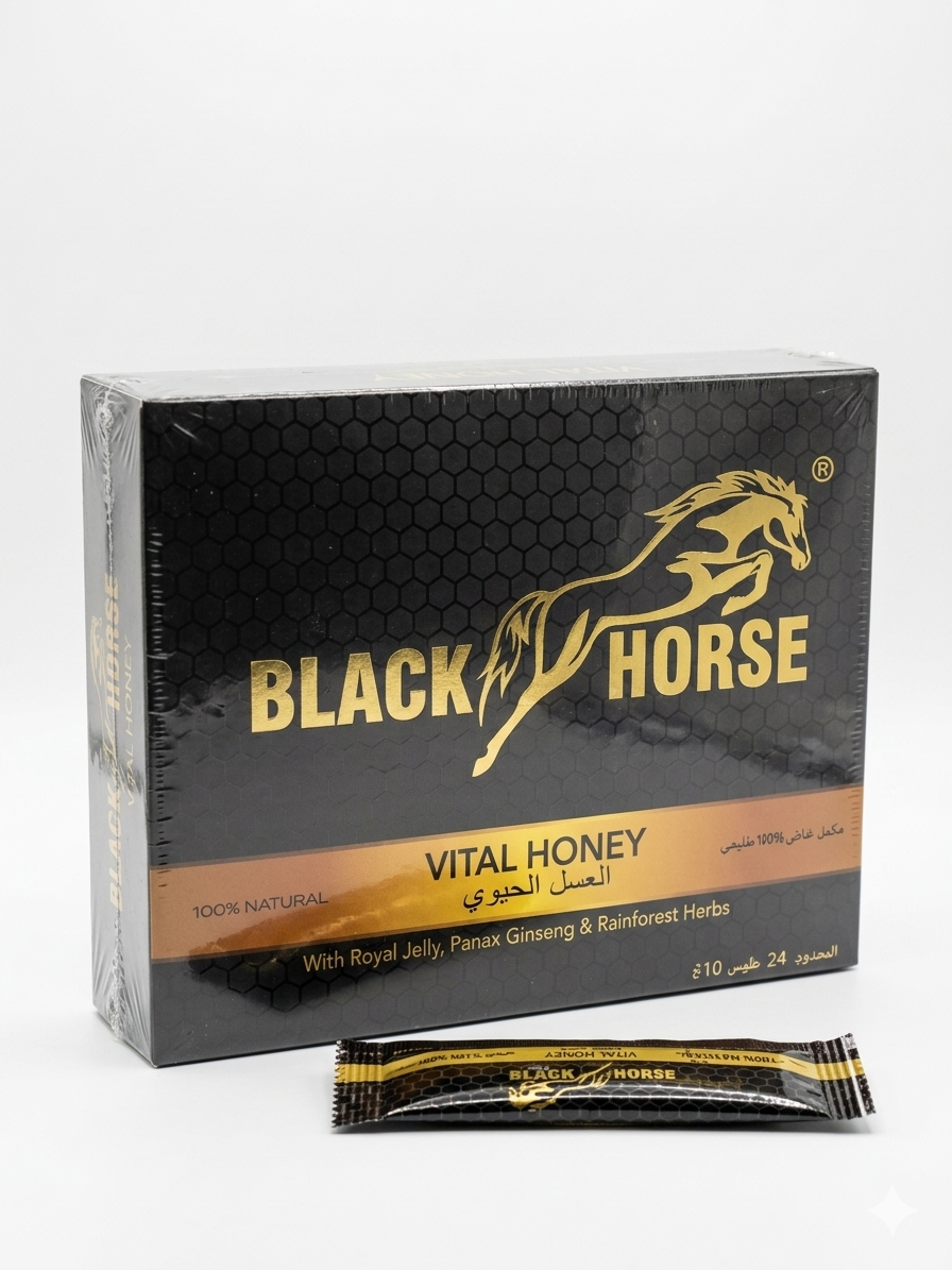 BLACK  HORSE (pieces in a box)