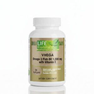 VHEGA OMEGA 3 FISH OIL, 1000mg WITH VITAMIN E
