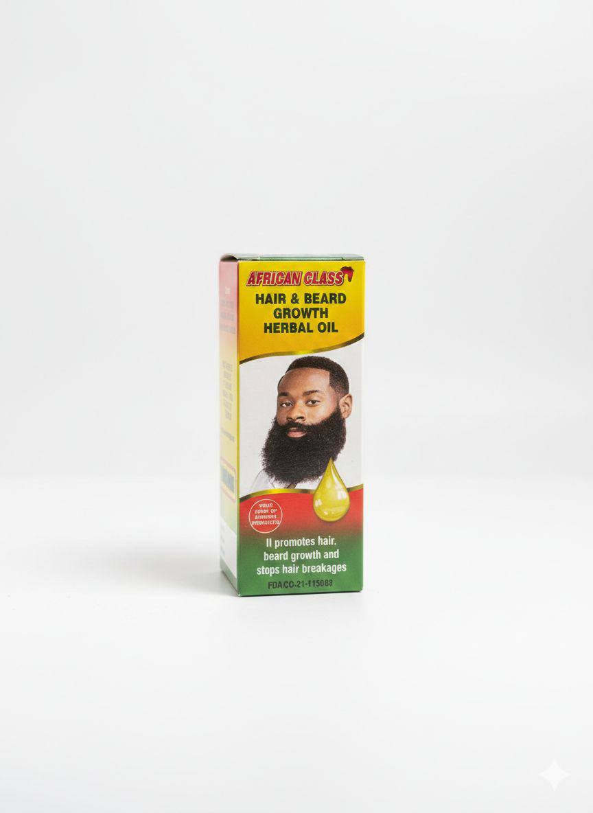 AFRICAN CLASS HAIR AND BEARD GROWTH HERBAL  OIL